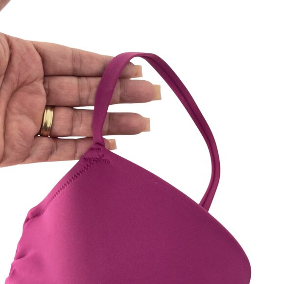 Shade And Shore Womens 36D Pink Magenta Underwire Bikini Top Twist Ring Detail - Picture 10 of 10